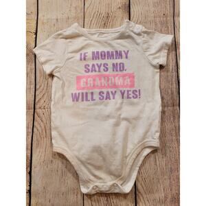 Grandma Says Yes Onesie 18M
